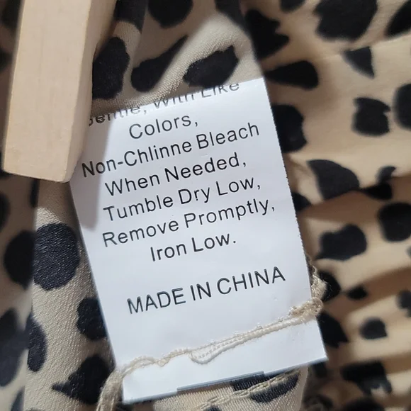 🔥 SALE LEOPARD ANIMAL PRINT SHEER GAUZE PEPLUM FLOATY FLARED MINI SKIRT XXL - Picture 9 of 12